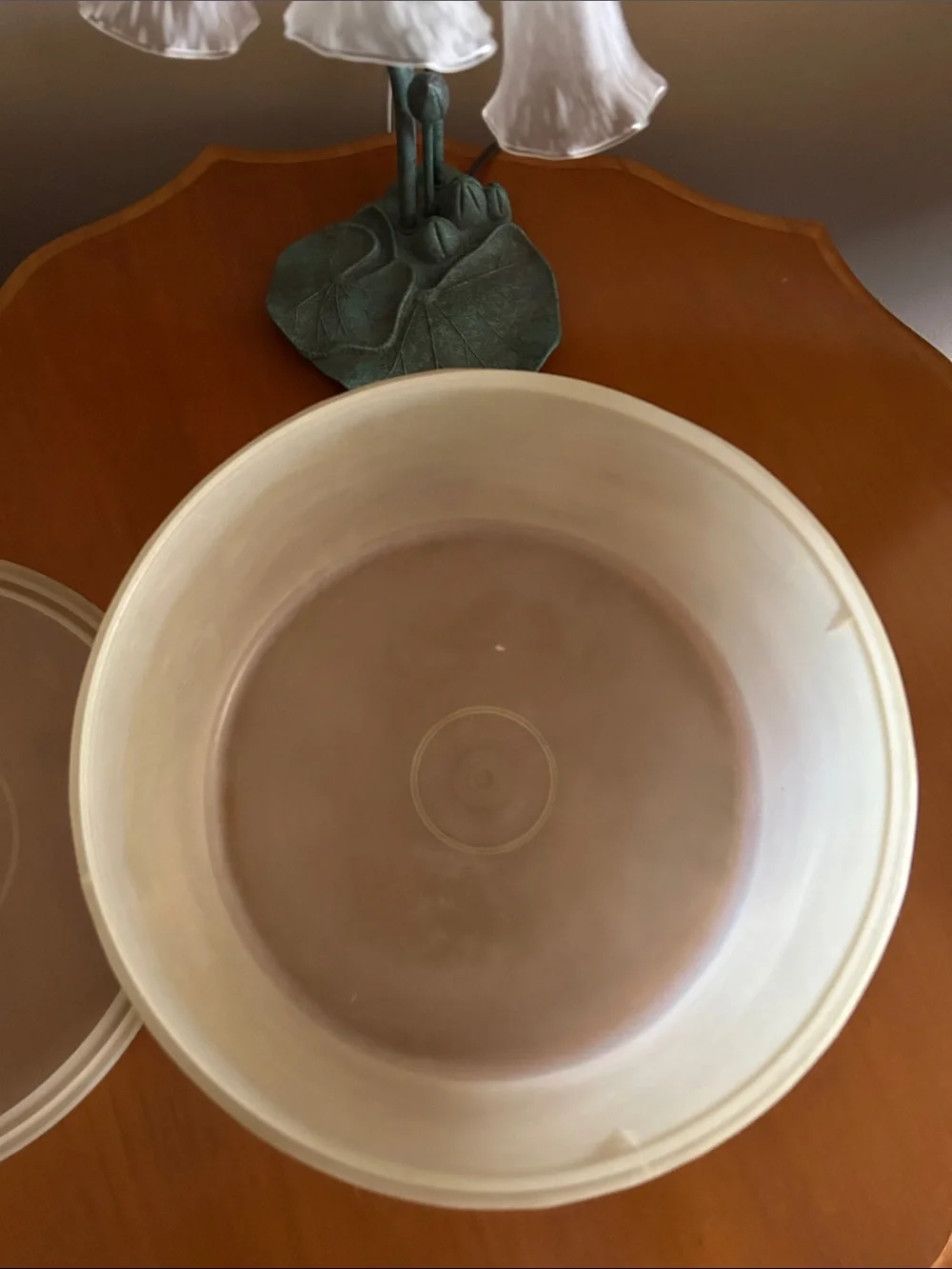 Vintage Tupperware Round Food Storage Bowl with Lid